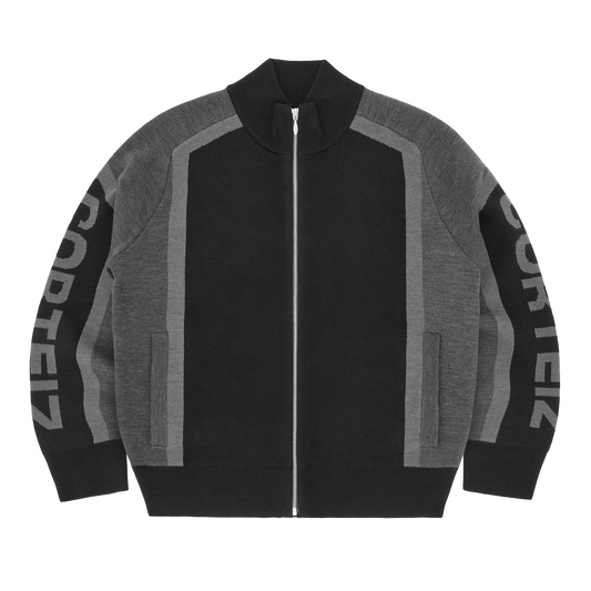 PRECISION KNIT ZIP UP [BLACK]