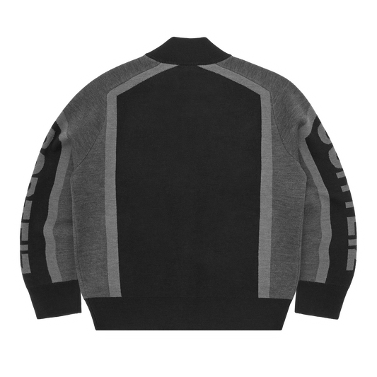 PRECISION KNIT ZIP UP [BLACK]