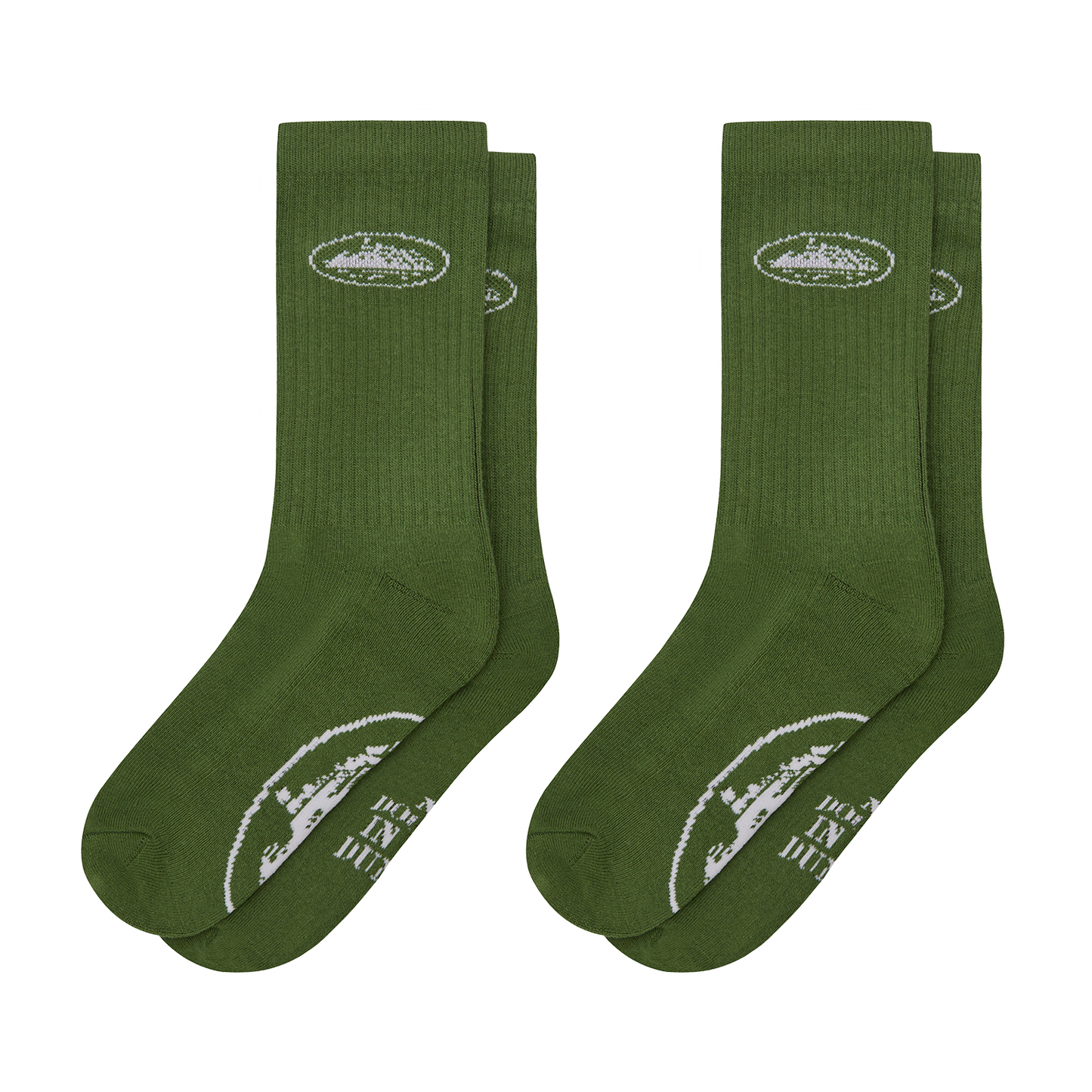 GREEN ALCATRAZ SOCKS [2 PACK]