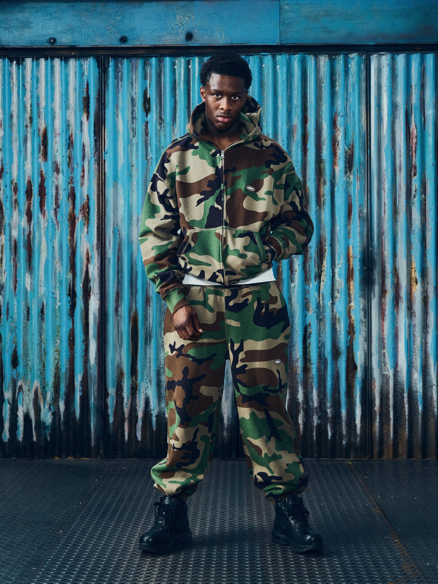 MINI ISLAND ZIP HOODIE [WOODLAND CAMO]