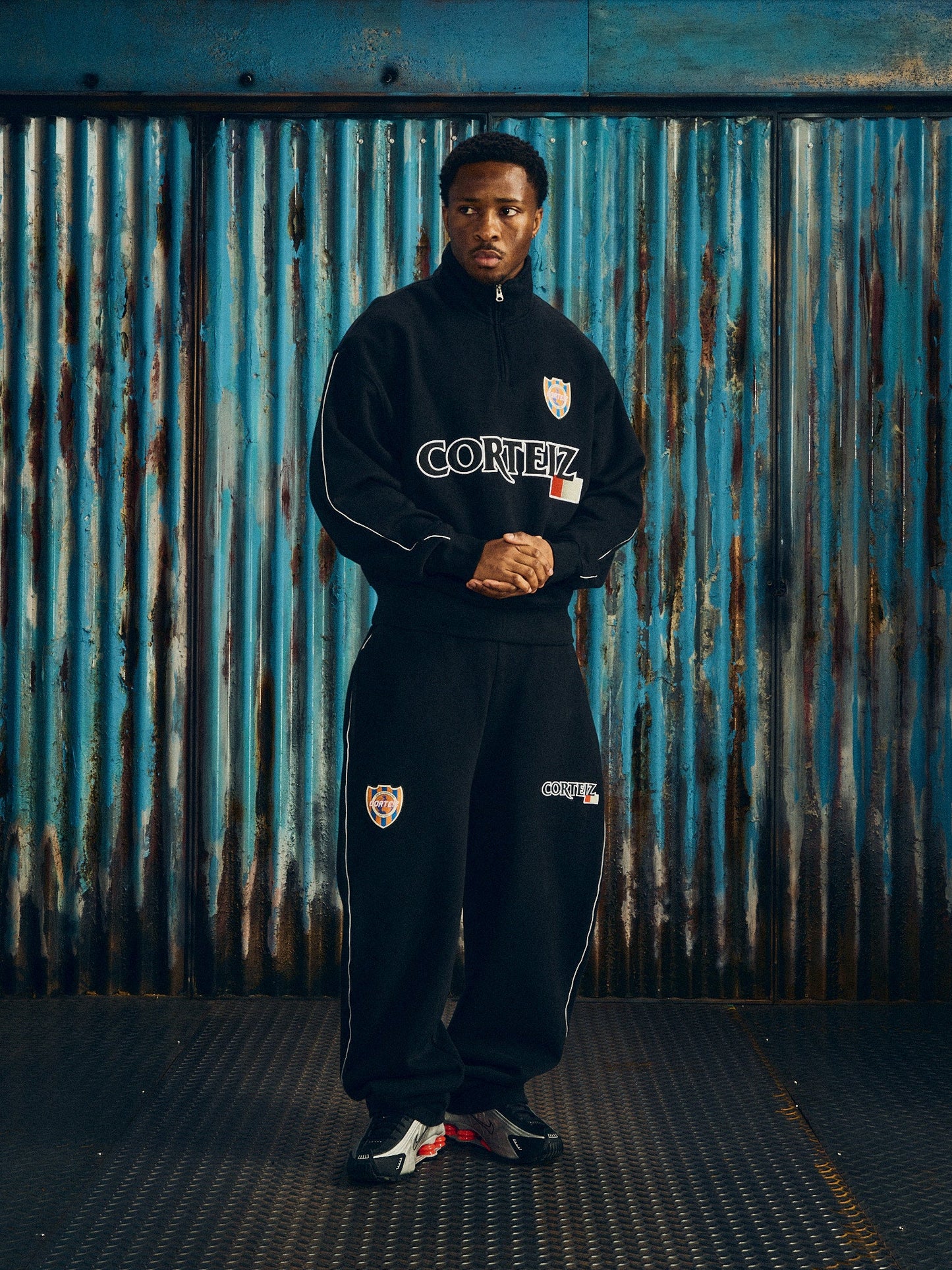 GIAPPONESE OPEN HEM SWEATPANT [BLACK]