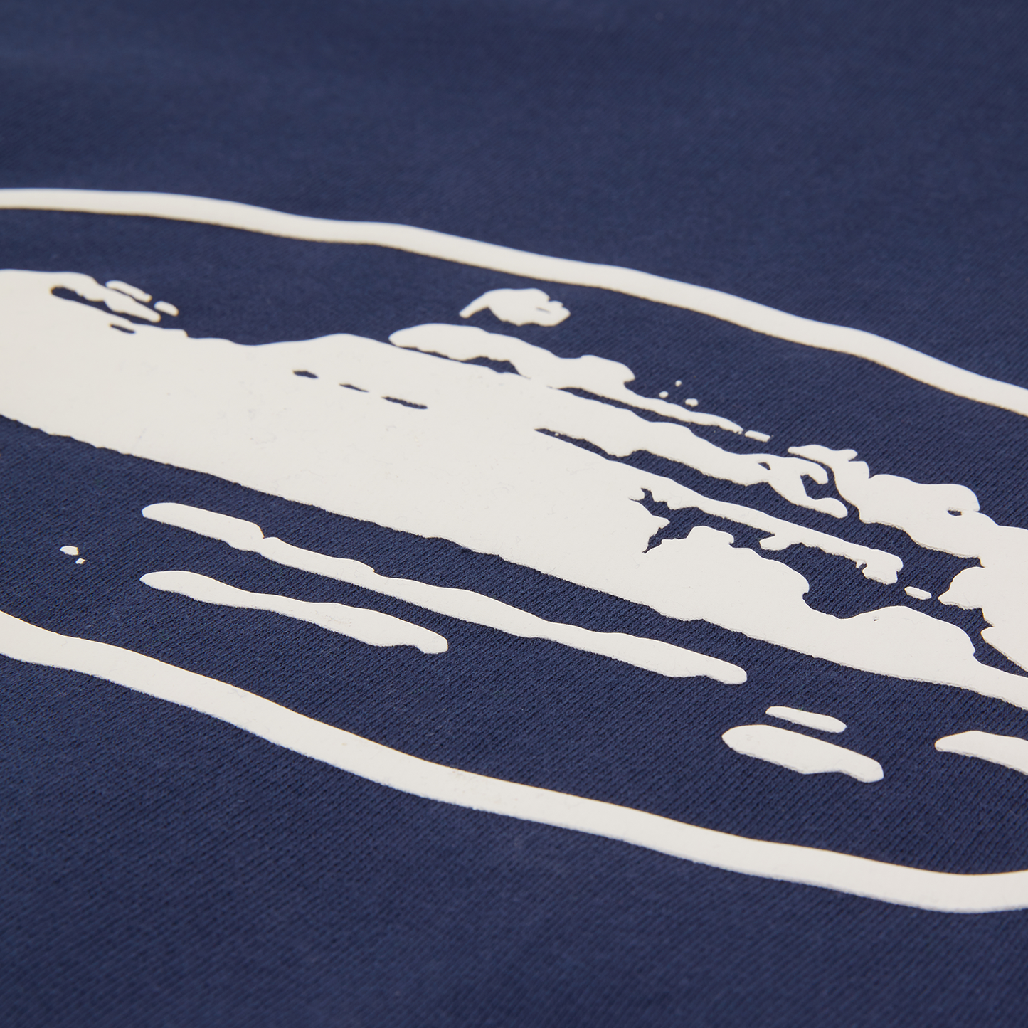 ISLAND PUFF PRINT OPEN HEM SWEATPANT [NAVY]