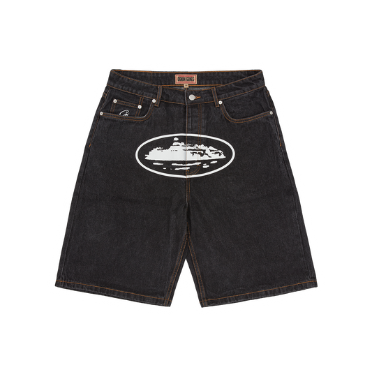 ISLAND DENIM SHORT [WASHED BLACK]