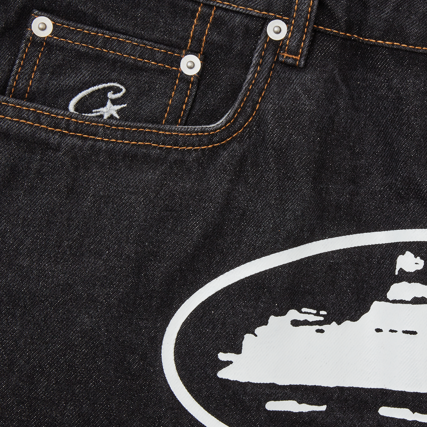 ISLAND DENIM SHORT [WASHED BLACK]