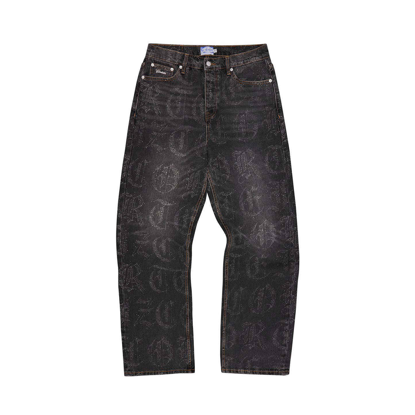 OLD ENGLISH BAGGY JEANS [BLACK WASH]