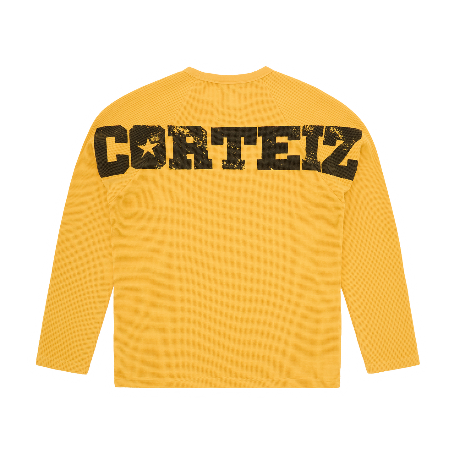 STAR RAGLAN WAFFLE THERMAL [YELLOW]